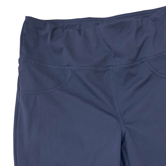 Halara Women’s High Waisted Capri Flare Yoga Leggings Pockets Blue Size Large - Picture 4 of 6